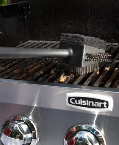 Shop Cuisinart 4 In 1 18" Grill Cleaning Brush In Black