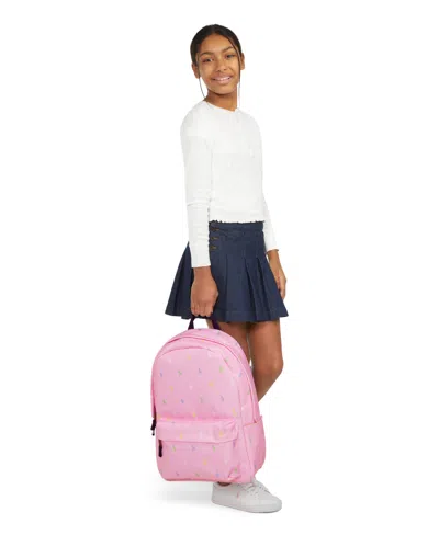 Shop Polo Ralph Lauren Big Girls Pony Adjustable Backpack In White,multi
