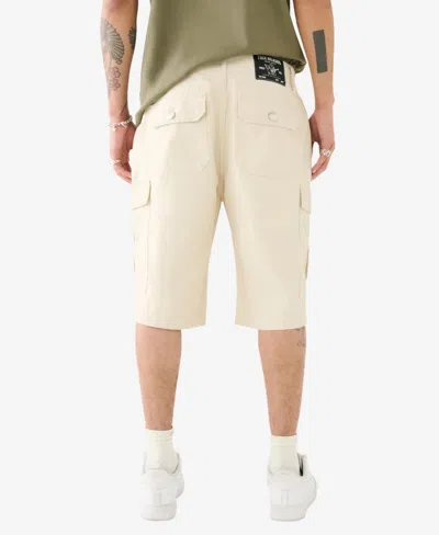 Shop True Religion Men's Classic Cargo Shorts- 12" Inseam In White
