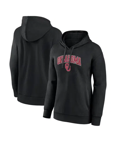 Fanatics Branded Black Oklahoma Sooners Evergreen Campus Pullover Hoodie In Black