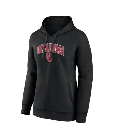 Fanatics Branded Black Oklahoma Sooners Evergreen Campus Pullover Hoodie In Black