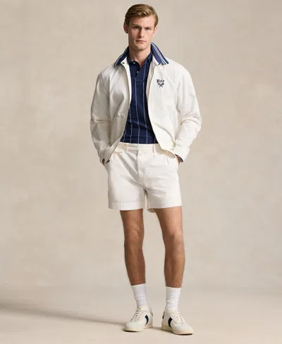 Shop Polo Ralph Lauren Men's Bayport Embroidered Poplin Jacket In Deckwash White