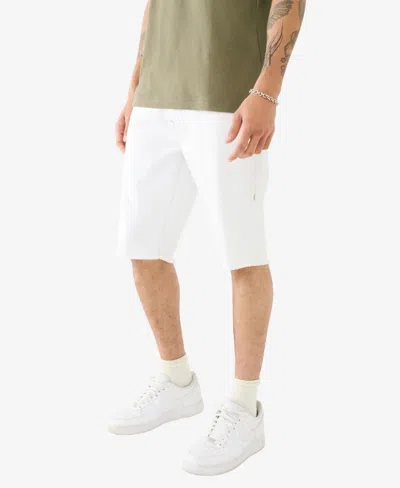 Shop True Religion Men's Ricky Flap Fray Hem Short In Optic White