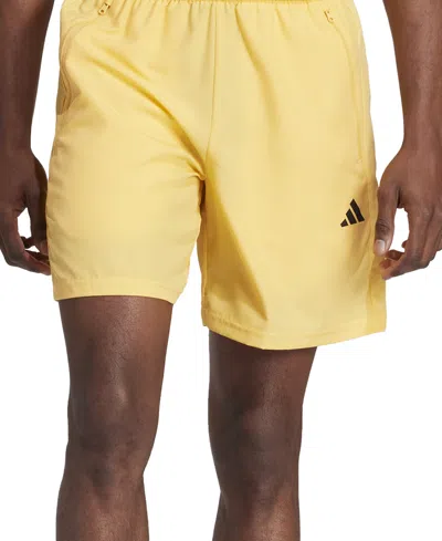 Shop Adidas Originals Men's Essentials Training Shorts In Semi Spark,black
