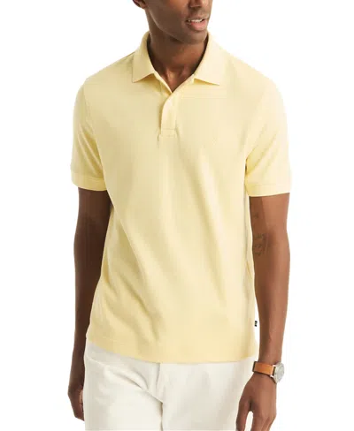 Shop Nautica Men's Classic-fit Soft Stretch Interlock Polo In Mellow Yellow