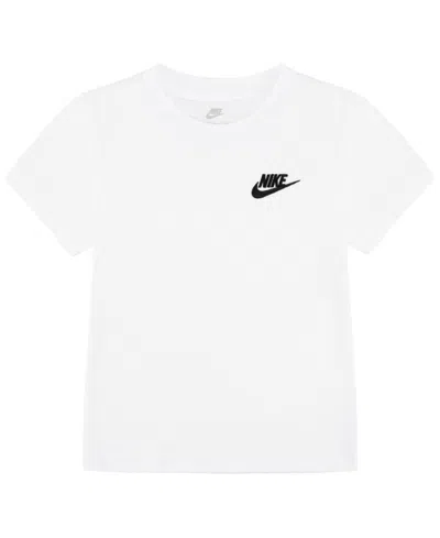 Shop Nike Toddler Boys Sportswear Embroidered Futura Short Sleeve T-shirt In White
