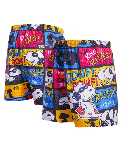 Shop Freeze Max Men's  Peanuts Snoopy Hero Nylon Shorts In Blue,pink
