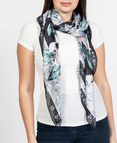 Vince Camuto Women's Lily Floral Square Scarf In White Multi