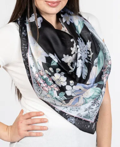 Vince Camuto Women's Lily Floral Square Scarf In White Multi