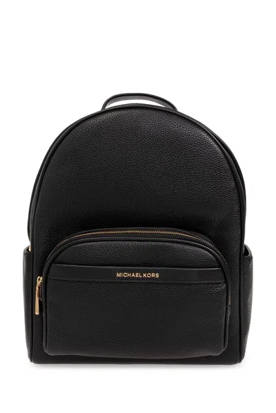 Shop Michael Michael Kors Bex Medium Pebbled Backpack In Black