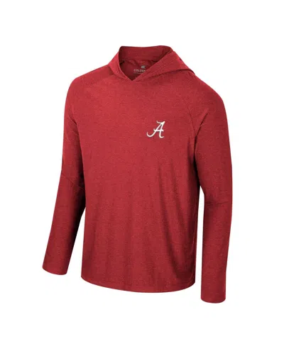 Shop Colosseum Men's  Crimson Alabama Crimson Tide Cloud Jersey Raglan Long Sleeve Hoodie T-shirt