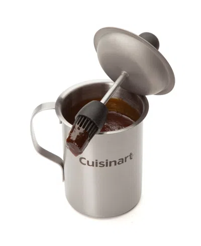 Cuisinart 2 Piece 16 oz Sauce Pot And Basting Brush Set In Stainless Steel