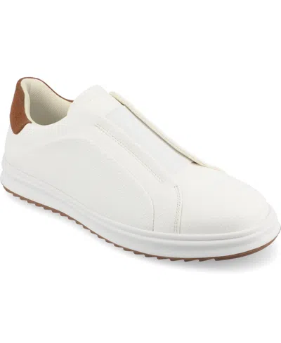 Shop Vance Co. Men's Matteo Tru Comfort Foam Slip-on Sneakers In White