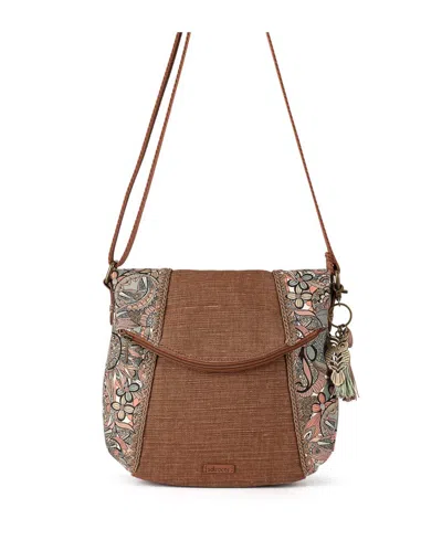 Shop Sakroots Women's Foldover Crossbody Bag In Sienna Spirit Desert