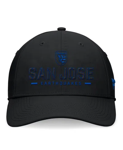 Shop Fanatics Men's  Black San Jose Earthquakes Stealth Flex Hat