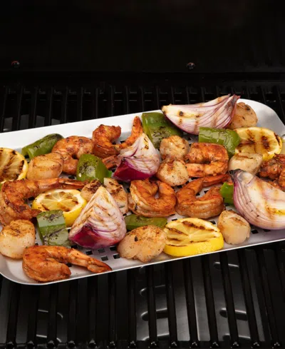 Shop Cuisinart 14.5" X 10" Non-stick Grill Topper In Silver