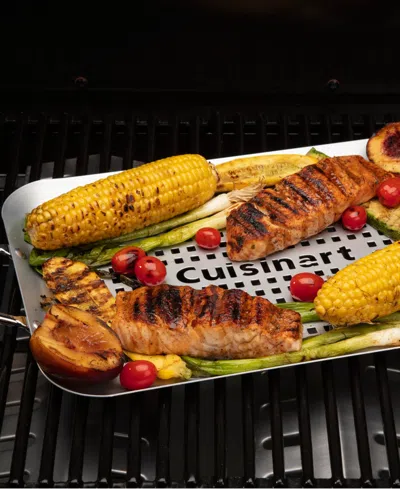 Cuisinart 14.5" X 10" Non-stick Grill Topper In Silver