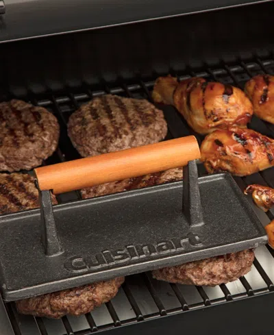 Cuisinart 9" Cast Iron Grill Press In Black