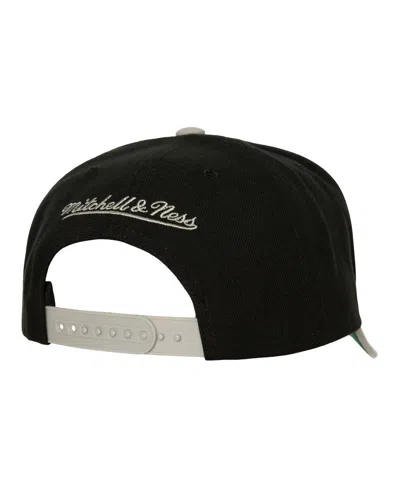 Mitchell & Ness Men's  Black, Gray Brooklyn Nets Soul Xl Logo Pro Crown Snapback Hat In Black,gray