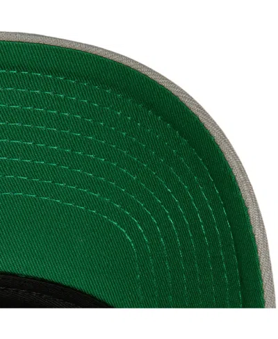 Mitchell & Ness Men's  Black, Gray Brooklyn Nets Soul Xl Logo Pro Crown Snapback Hat In Black,gray