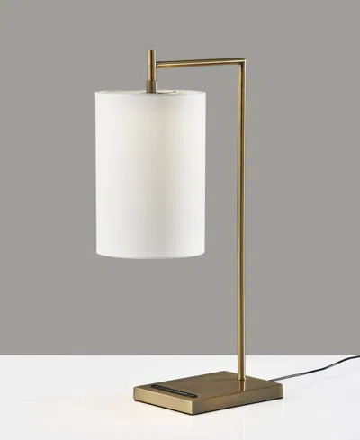 Adesso 25" Matilda Led Table Lamp With Smart Switch In Antique-like Brass