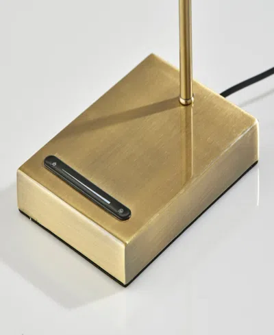 Adesso 25" Matilda Led Table Lamp With Smart Switch In Antique-like Brass