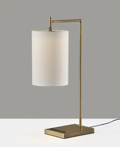 Adesso 25" Matilda Led Table Lamp With Smart Switch In Antique-like Brass