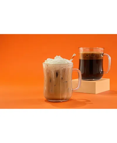 Joyjolt Diner Single Wall Coffee Glass 15.5 Oz, Set Of 4 In Clear