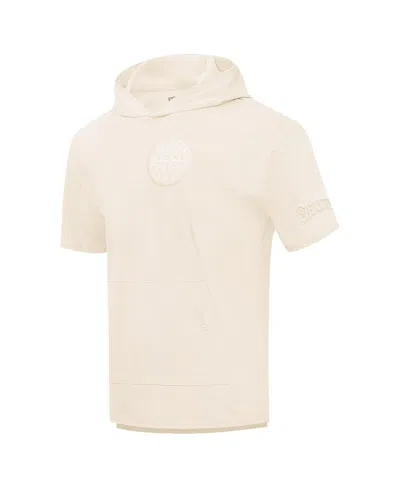 Pro Standard Men's  Cream Seattle Mariners Neutral Short Sleeve Hoodie T-shirt In Cream