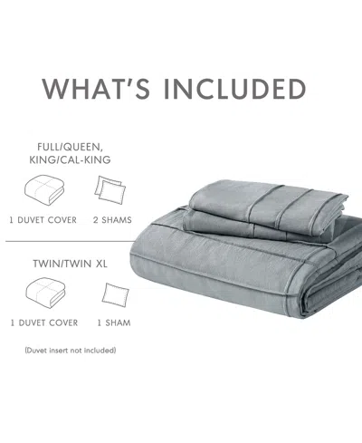 510 Design Porter Washed Pleated 2-pc. Duvet Cover Set, Twin/twin Xl In Black