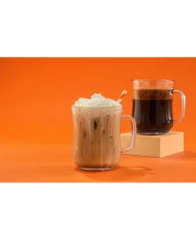 Joyjolt Diner Single Wall Coffee Glass 15.5 Oz, Set Of 6 In Clear