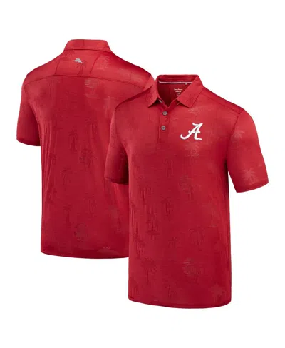 Tommy Bahama Crimson Alabama Crimson Tide Sport Palm Coast Palmera Islandzone Polo In Crimson