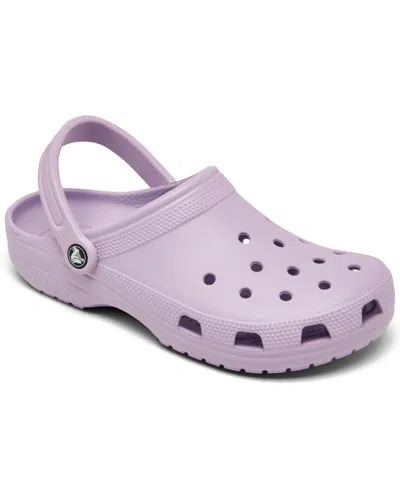 Shop Crocs Men's And Women's Classic Clogs From Finish Line In Lavendar