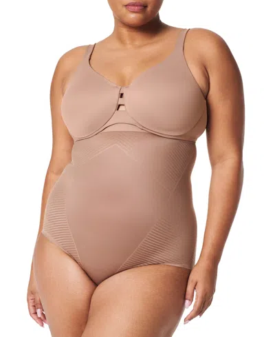 Shop Spanx Women's Thinstincts High-waisted Shaping Brief Underwear 10402r In Cafe Au Lait