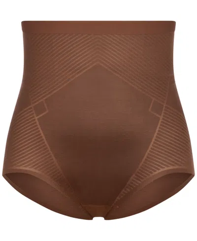 Spanx Thinstincts 2.0 High-waist Shaping Brief In Chestnut Brown