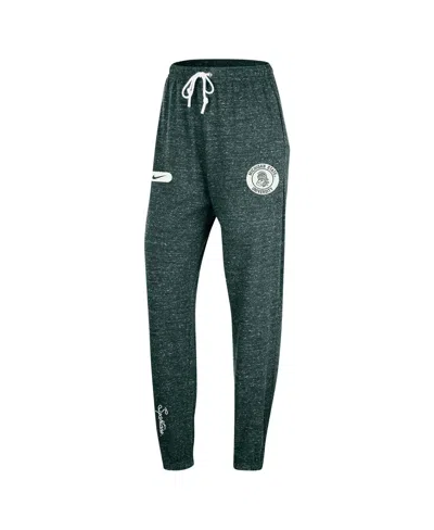 Shop Nike Women's  Green Distressed Michigan State Spartans Gym Vintage-like Multi-hit Jogger Pants