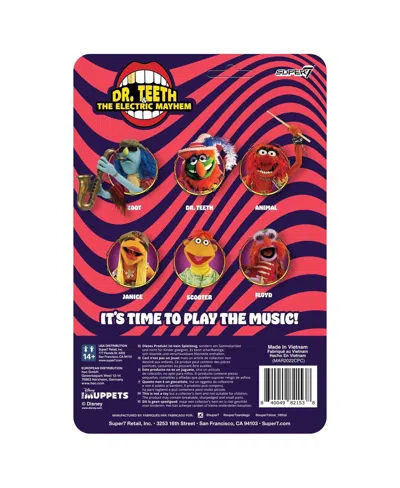 Super 7 Dr. Teeth & The Electric Mayhem Zoot The Muppets Reaction Figure In Multi