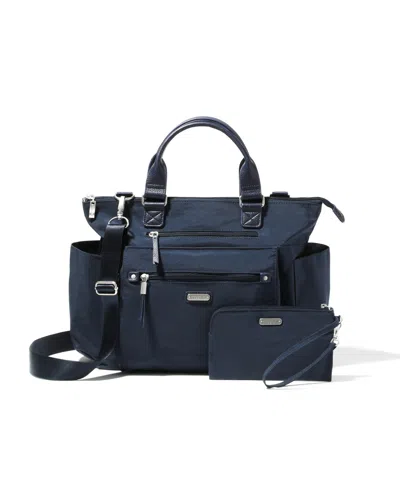Shop Baggallini 3 In 1 Convertible Backpack With Rfid Phone Wristlet In French Navy