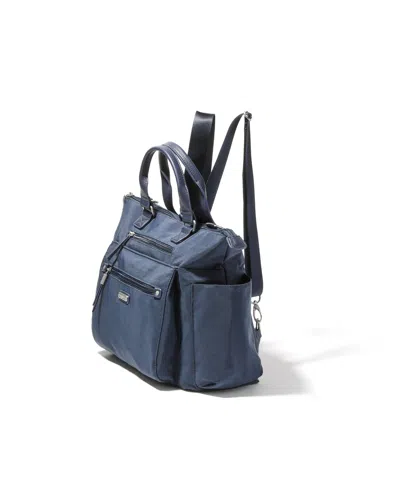 Baggallini 3 In 1 Convertible Backpack With Rfid Phone Wristlet In French Navy