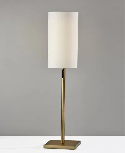 Shop Adesso 62" Matilda Led Floor Lamp With Smart Switch In Antique-like Brass