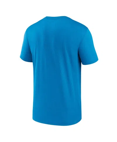 Shop Nike Men's  Blue Miami Marlins New Legend Logo T-shirt