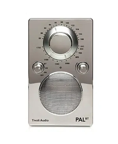 Shop Tivoli Audio Pal Bt Bluetooth Am/fm Portable Radio & Speaker In Chrome