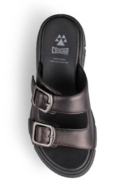 Shop Cougar Astrid Waterproof Platform Slide Sandal In Black