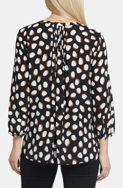 Shop Nydj Pintuck Blouse In Matilda Dot