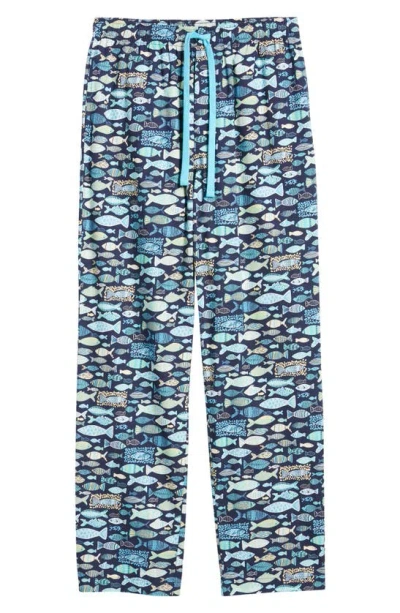 Shop Majestic International Cotton Lounge Pants In Blue Lake