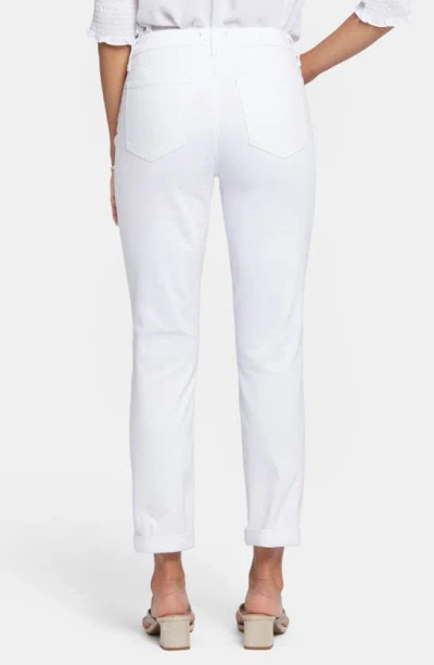Nydj Petites Marilyn High Rise Ankle Jeans In Optic White In White