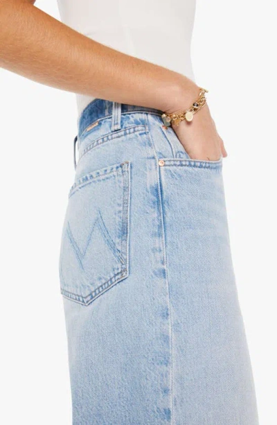 Shop Mother Spinner Ripped High Waist Wide Leg Jeans In We Bounced