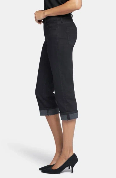 Shop Nydj Marilyn Straight Leg Capri Jeans In Black