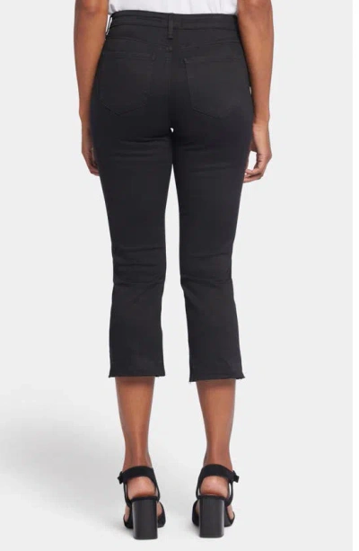 Nydj Chloe Capri Hollywood Mid Rise Jeans In Norhbridge In Black