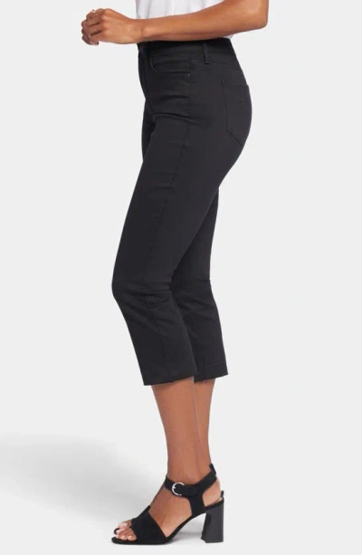 Nydj Chloe Capri Hollywood Mid Rise Jeans In Norhbridge In Black